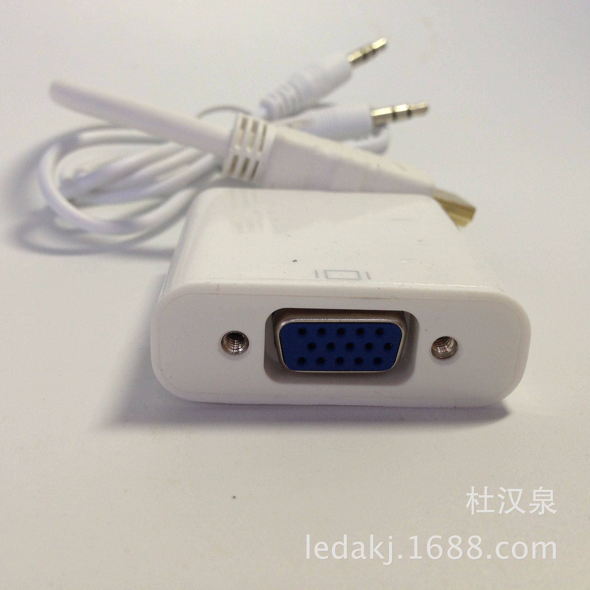 HDMI к VGA-кабель с аудио, конвертер сигнала HDMI к VGA, соединитель для компьютера, чистый сигнал