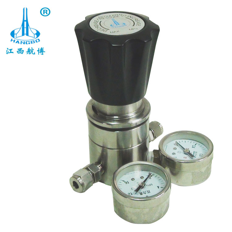 厂家直供航博高压15mpa氮气不锈钢减压阀 DN6气体活塞减压调压阀