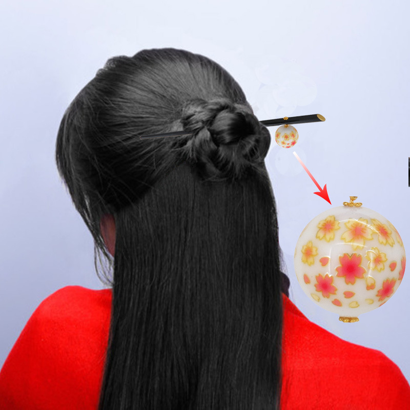 直売桜粉花花嫁かんざしアクリル古風髪飾り日韓スタイル材料歩行レトロかんざし