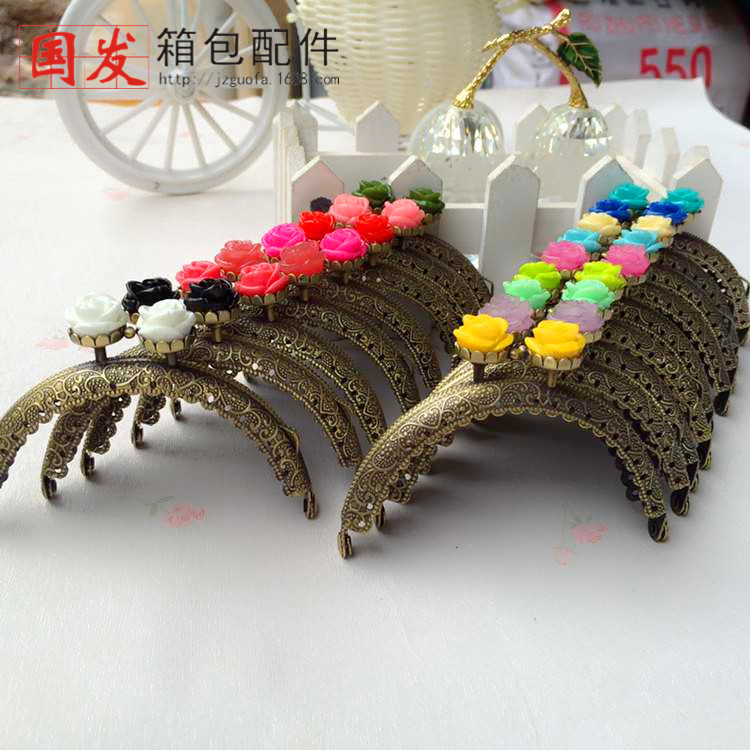 Sin stock 8.5CM semicircular encaje en relieve 17 colores rosa oro oro oro clásico oro 0164 - GT