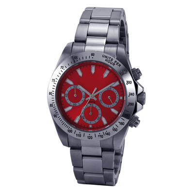 名表 迪通拿设计风格男士全不锈钢六针夜光  手表 男表|ms