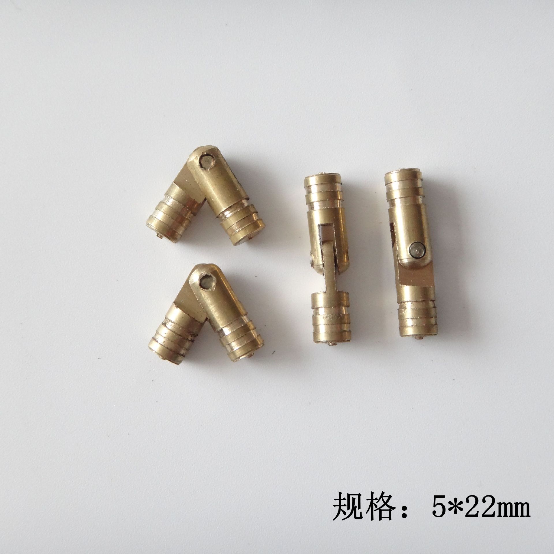 广东木盒药盒内置隐藏式合页 铜柱合页 圆柱铰 纯黄铜材质
