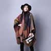 Demi-season universal scarf, cloak for traveling, ethnic cashmere, trench coat, European style, ethnic style, increased thickness