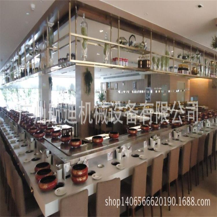 厂家供应回转火锅传送设备旋转自助各式铁板烧升降滚筒转盘