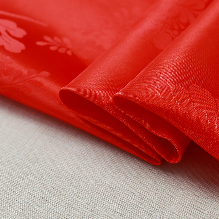 涤纶提花面料 适用于结婚喜庆用品布料 现货供应