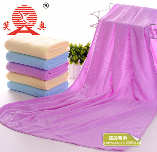 Factory direct sales microfiber towel multifunctional kitchen cleaning towel absorbent towel 30*70 embossed gift towel