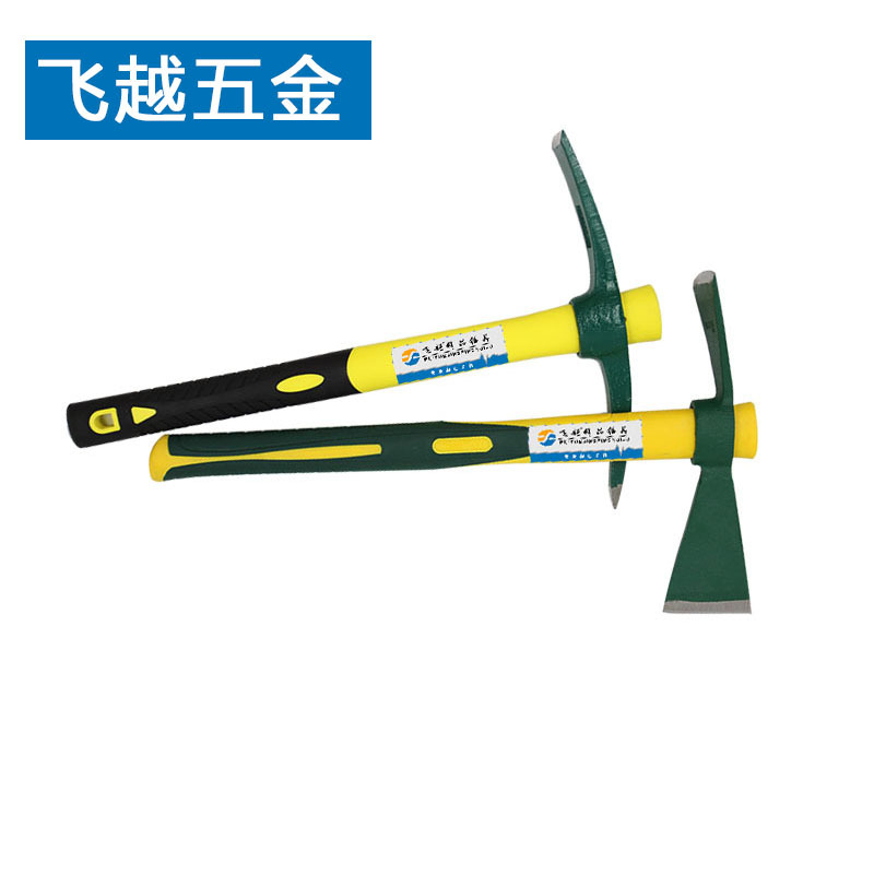 工厂直营锻打小镐包塑柄多功能农业高碳钢加硬双头镐头 小洋镐