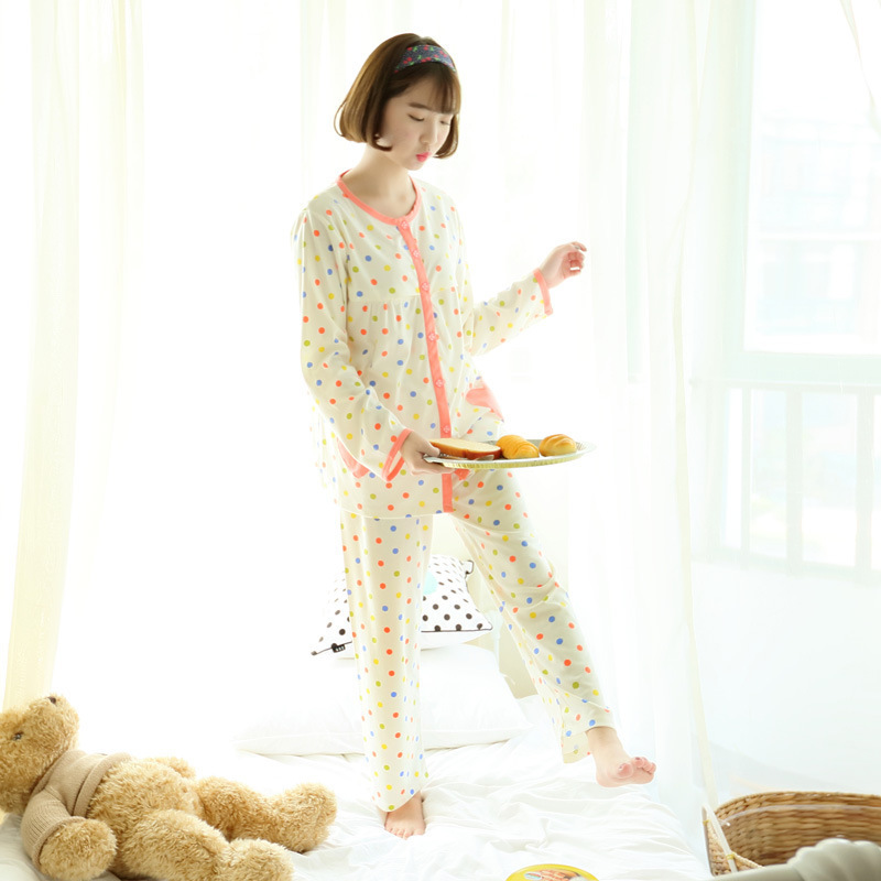 Autumn and Winter New Maternity Pajamas, Maternity Confinement Clothes, Postpartum Nursing Clothes, Nursing Clothes, Casual Maternity Suits, Home Clothes