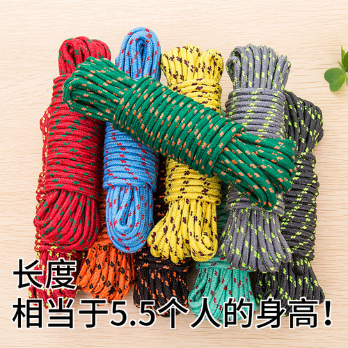Clothesline, outdoor quilt-drying artifact, outdoor clothesline tightening buckle, bold rope for hanging clothes on the roof