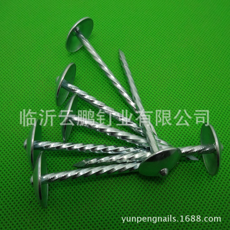 专业生产镀锌伞帽瓦楞钉 2.5“XBWG9   3"XBWG9  4"XBWG8