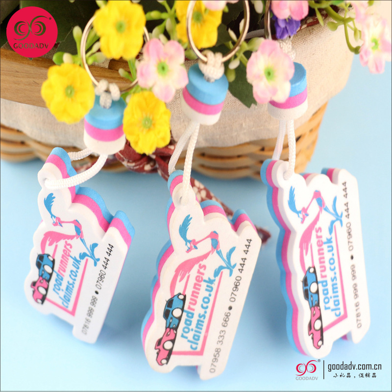 Custom floating EVA keychain floating keychain printable logo