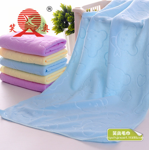 Factory direct sales microfiber towel multifunctional kitchen cleaning towel absorbent towel 30*70 embossed gift towel