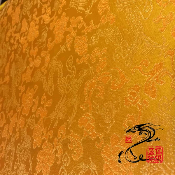 Golden orange yellow flower golden dragon pattern 150