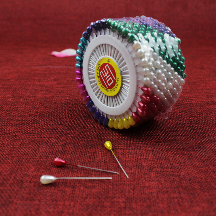 Disco Perla aguja flor azul ramo Perla aguja color blanco perla pin flor ramo material