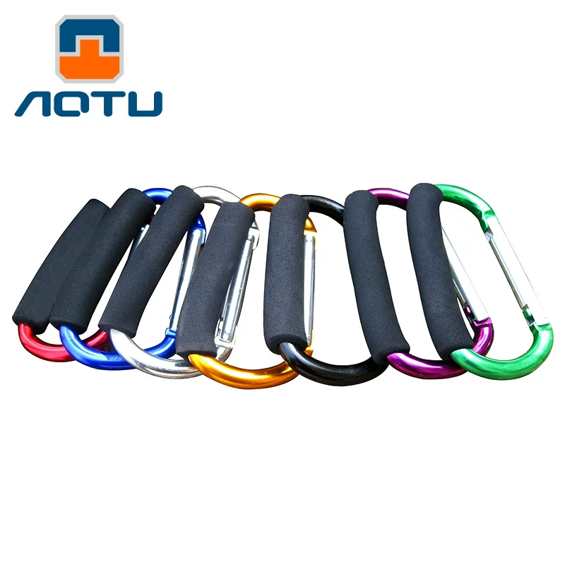 Aotu (concave-convex) hammock quick hook extra large carabiner quick hook aluminum alloy thickened AT7607