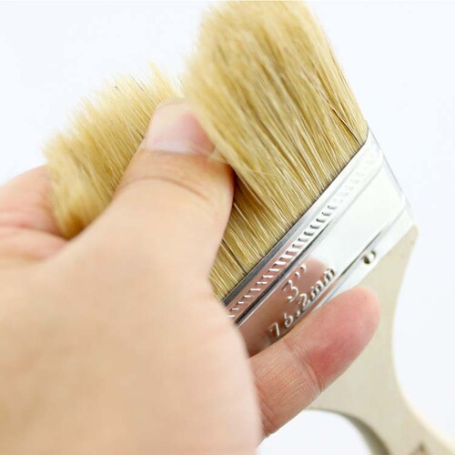 An Tong wholesale 1-8 inch marine brush tool paint brush pig hair brush wooden handle special barbecue brush