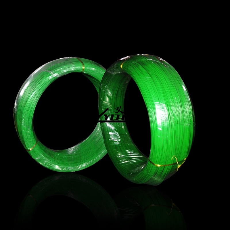 热卖高质量包塑低碳钢丝收圈60cm多规格包塑冷拔丝钢丝