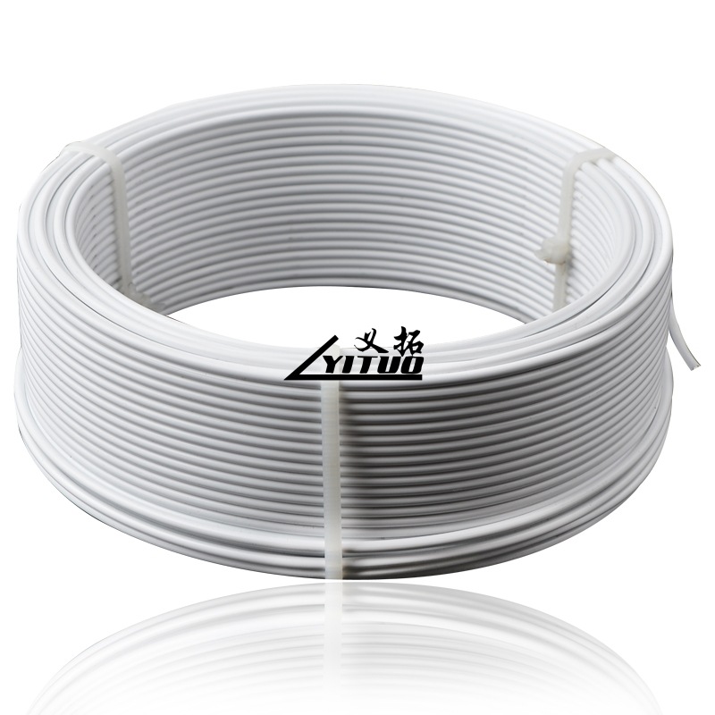 厂家直销工字轮排线包塑铝丝PE排饼铝丝多色多规格可选