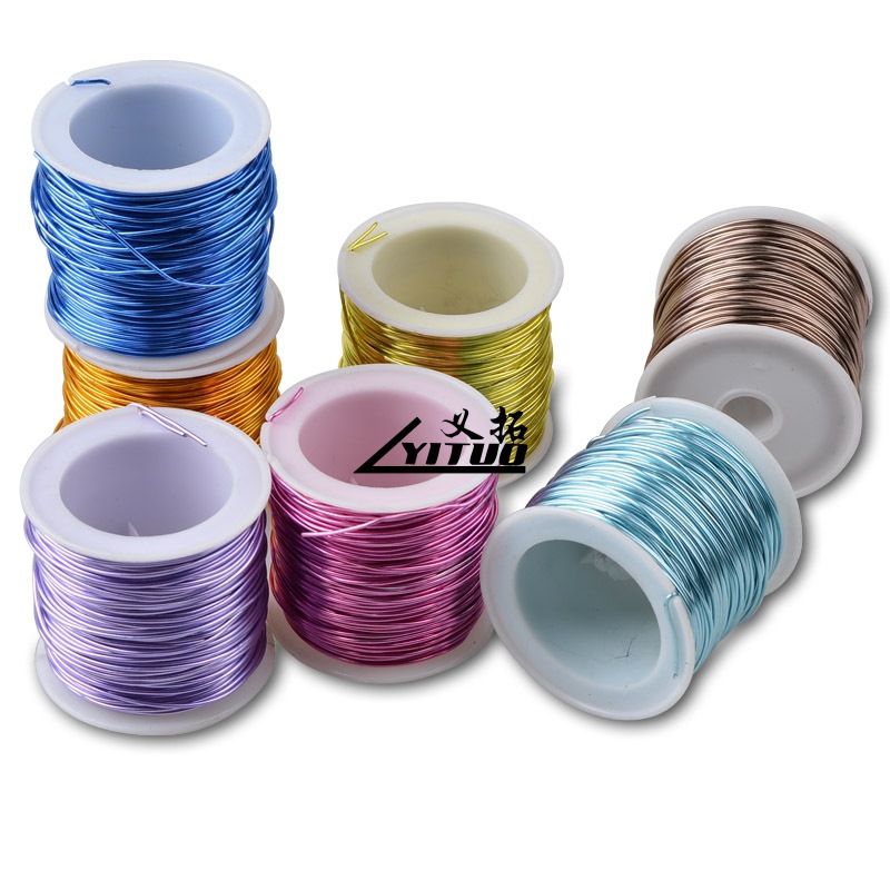 厂家热销彩色氧化铝丝多色多规格工字轮小车轮彩色铝丝