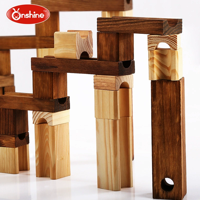 Деревянная умная игрушка, конструктор на рельсах, DIY