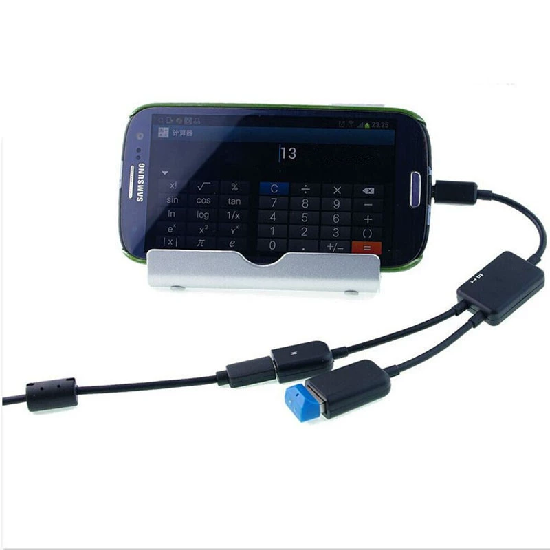 Android Micro One Two Hubotg проводной Micro USB OTG HUB хаб для зарядки передачи данных