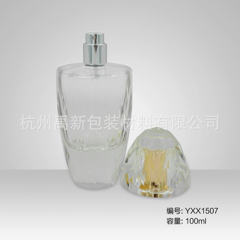 75-100ml水晶喷雾瓶 香水瓶 玻璃瓶 YXX1507 玻璃香水瓶喷头盖子