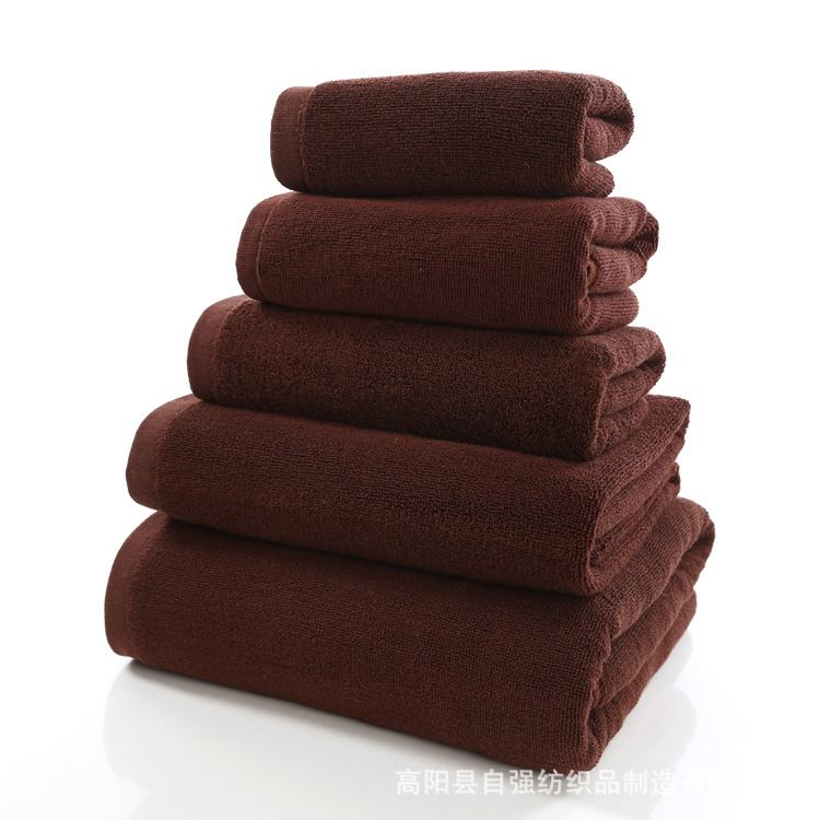 [Cotton Hotel Towel] Beauty Salon Baotou Foot Therapy Fire Therapy Bath Towel Coffee Color Bed Towel
