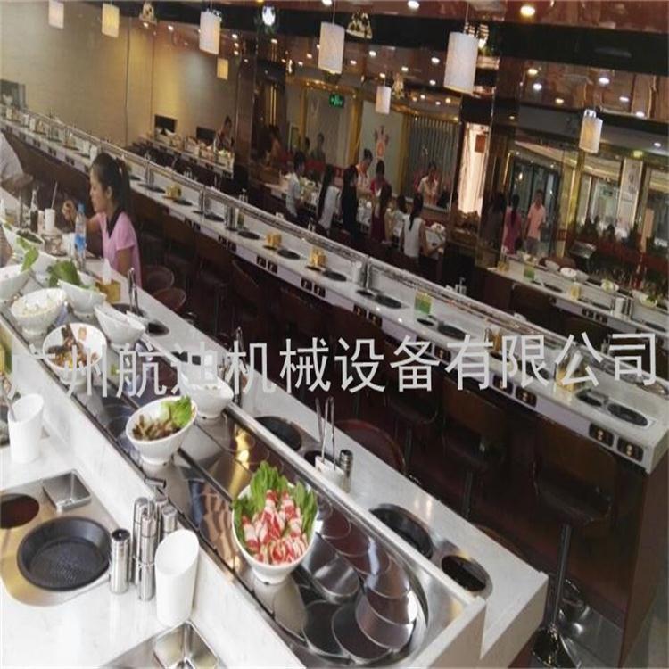厂家供应回转火锅设备旋转自助寿司传送耐磨传送设备输送带