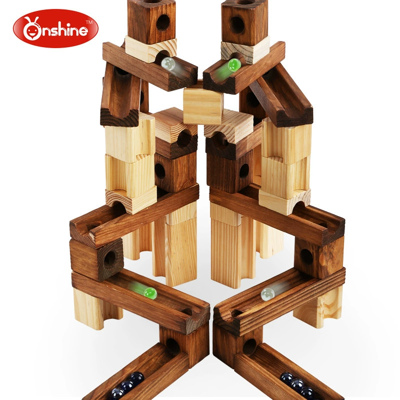 Деревянная умная игрушка, конструктор на рельсах, DIY