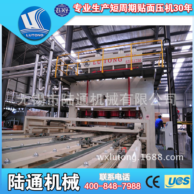 专业品质 贴面半自动线生 产线 半自动贴面压机生 产线LT4*8-12