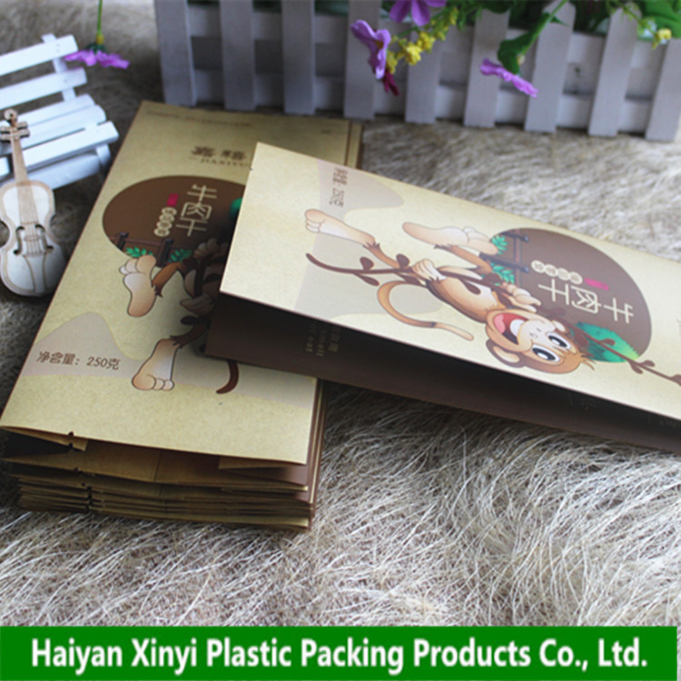 复膜纸袋，磨砂牛皮纸包装袋，零食牛皮纸外包装袋，厂家承接