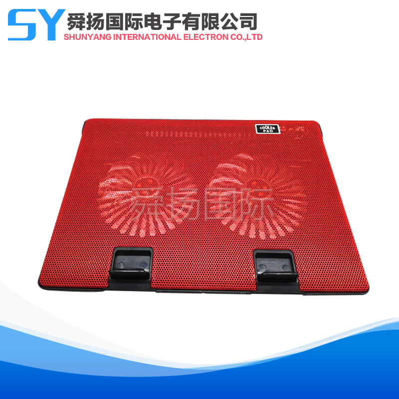 Suministro de Venta caliente nuevo radiador portátil ultrafino base de refrigeración radiador portátil de doble ventilador