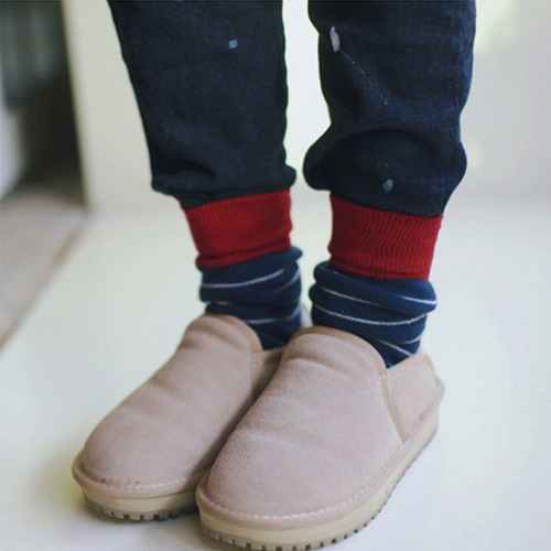 Thick Warm Wool Socks for Men - Mid-Calf Ankle Socks with Wide Top, Fashionable, Literary and Versatile Towel Socks