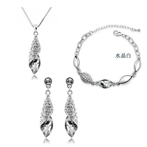 Ювелирные изделия Flash Diamond корейское издание темперамент австрийского кристалла Desert Light трехчастный набор украшения для головы кристаллы оптом