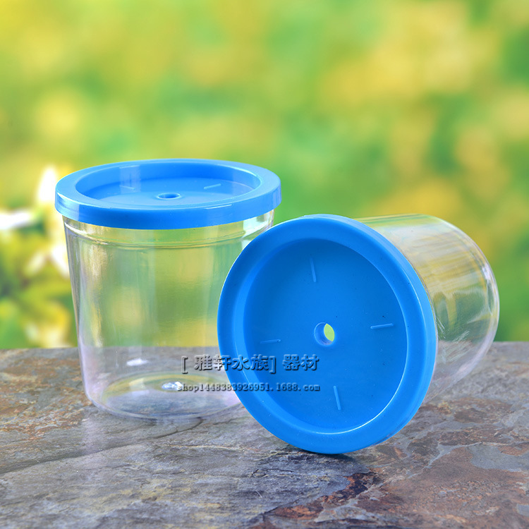 厚みのあるベタ水槽卸売ミニベタカップ密閉型小型水槽プラスチック透明孵化ボックスカップ QQ ボトル|undefined