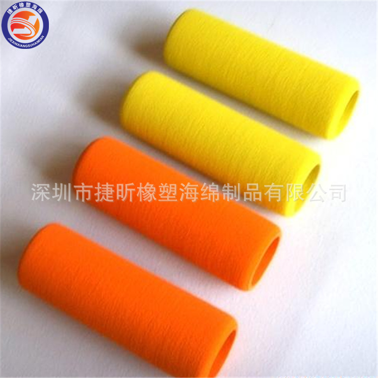 实力厂家NBR泡棉把套各款大小造型均可磨面倒角橡塑海绵手把