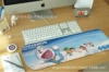 Blue bottom Sky Doraemon elbow cushion round