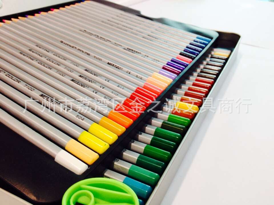 Marco 7100 caja de hierro de plomo de color aceitoso pintura lápiz de color arte especial pintado a mano lápiz de color