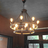 Ретро люстра, кофейный креативный светильник для гостиной, оптовые продажи, в американском стиле