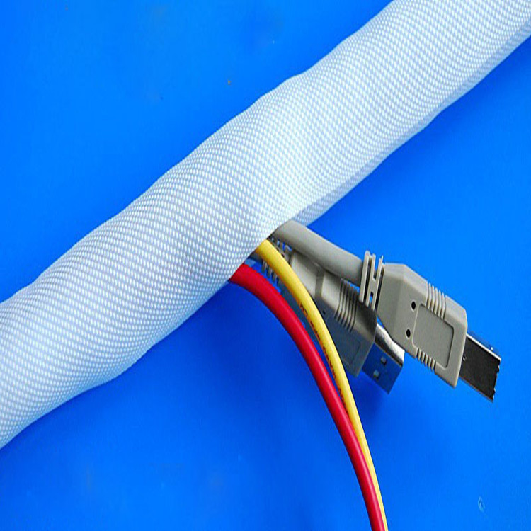 厂家直销电线电缆缠绕布套开口自卷式纺织套管绝缘线束胶管保护套