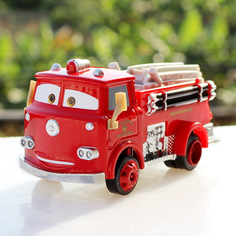 Car Story 2 Alloy Red Fire Truck Children's Toy Car Model Alloy Racing Car Story