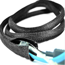 厂家直销自卷式纺织套管纵包管汽车线束护套尼龙阻燃集线管包线管