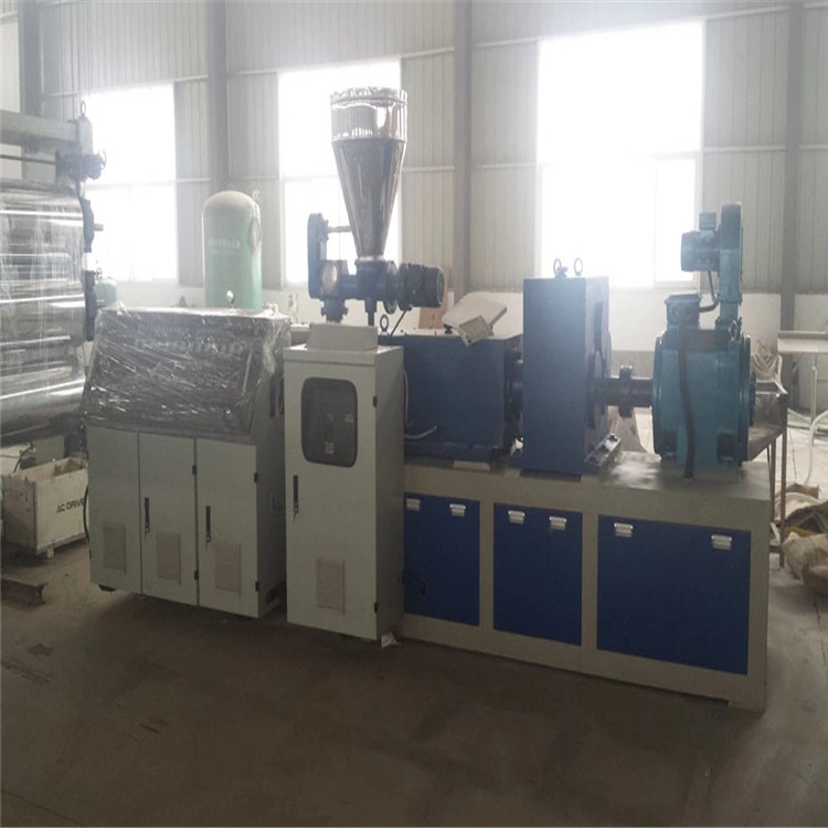 青岛浩赛特牌SJSZ80/156PVC软门帘片材生产线双螺杆挤出挤出机