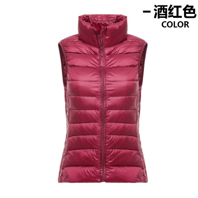 2019 Otoño e Invierno nuevos productos genuinos ultrafinos de las mujeres abajo chaqueta chaleco Chaleco de las mujeres image 12