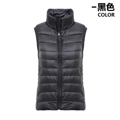 2019 Otoño e Invierno nuevos productos genuinos ultrafinos de las mujeres abajo chaqueta chaleco Chaleco de las mujeres image 11