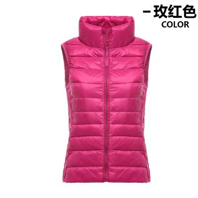 2019 Otoño e Invierno nuevos productos genuinos ultrafinos de las mujeres abajo chaqueta chaleco Chaleco de las mujeres image 17
