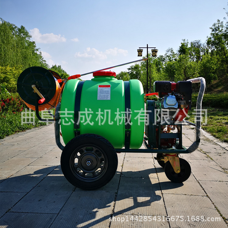 农用打药喷雾器160L手推式汽油打药机果树园林用高压喷雾器批发
