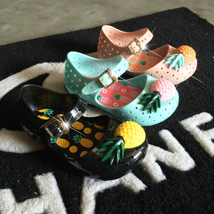 2022 новый стиль желе обувь детская обувь MINIsedFURADINHA VII ананас детская обувь 0