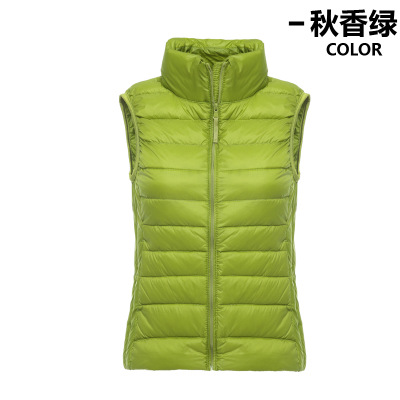 2019 Otoño e Invierno nuevos productos genuinos ultrafinos de las mujeres abajo chaqueta chaleco Chaleco de las mujeres image 15