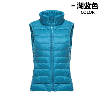 2019 Otoño e Invierno nuevos productos genuinos ultrafinos de las mujeres abajo chaqueta chaleco Chaleco de las mujeres image 13